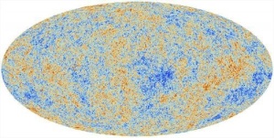 Imagen de la radiación cósmica de fondo tomada por Planck (imagen ESA)